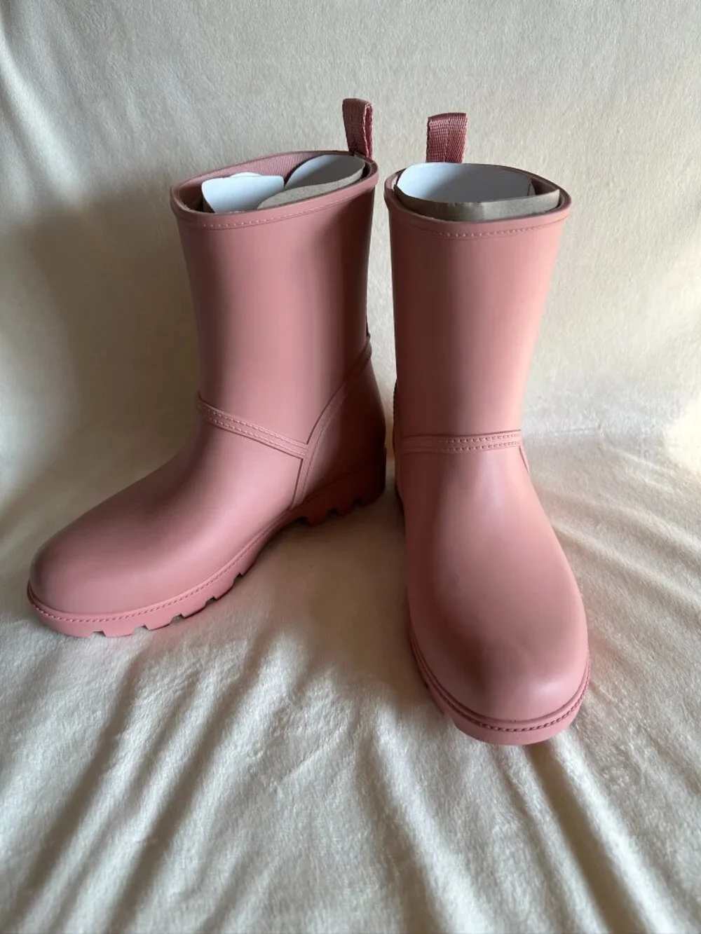 NIB! Rare! Coach CW977 Women's Ryder Rainboot In Pink Petal Size US 5B/EUR 35.5B